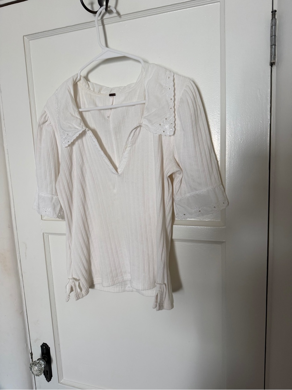 Free People Roxy Collared Top - Picture 2 of 8